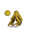 Sarı Siyah Geometrik Çizgili Triko Çorap Çizme